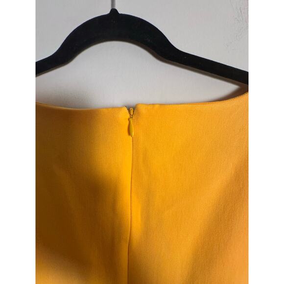 Ann Taylor Yellow Scoop Neck Short Sleeve Sheath Dress in 12 Tall NWOT - Picture 10 of 10